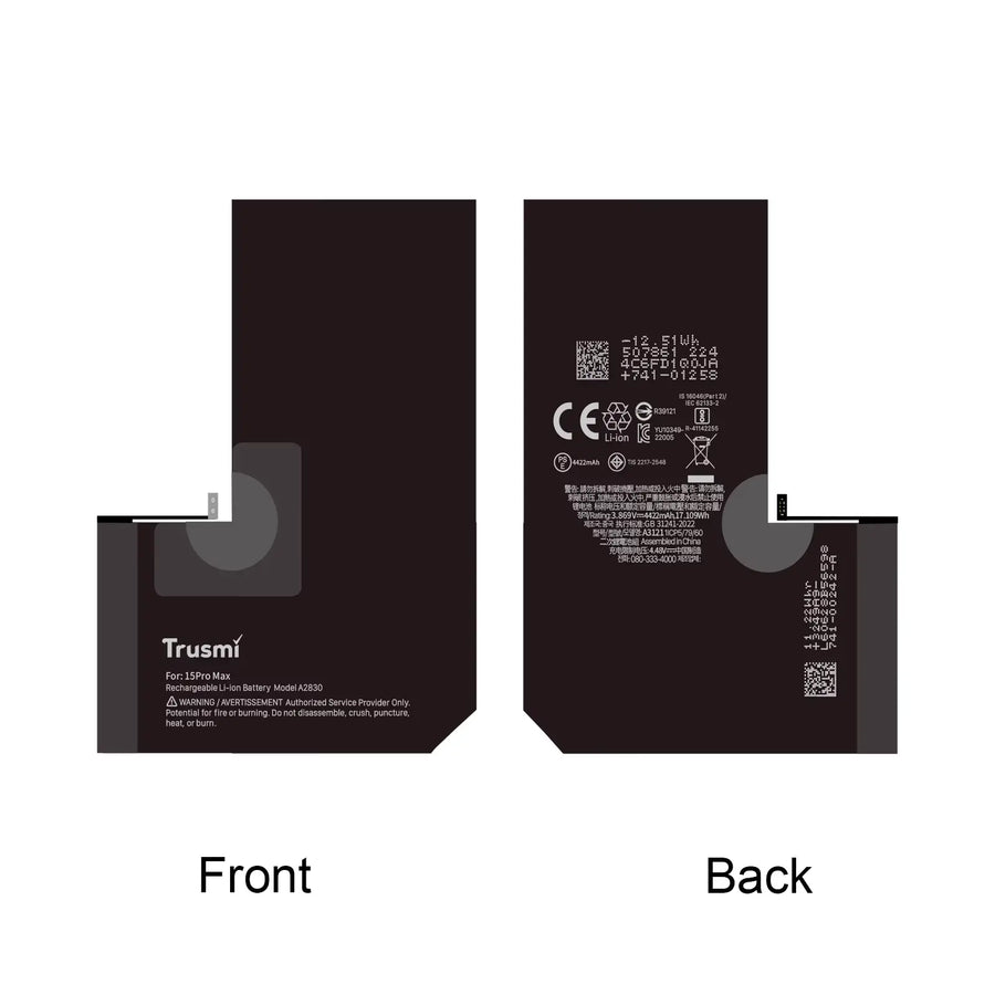 iPhone 15 Pro Max Batterij OEM Diagnostic