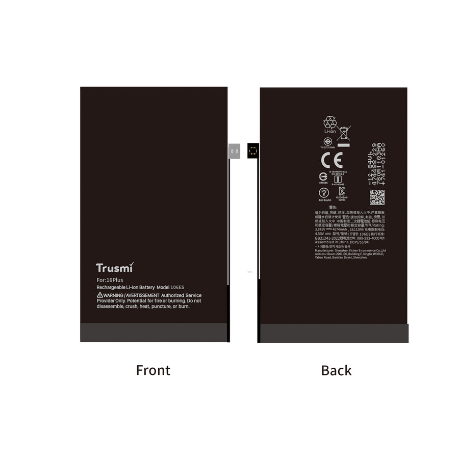 iPhone 16 Plus Batterij OEM Diagnostic