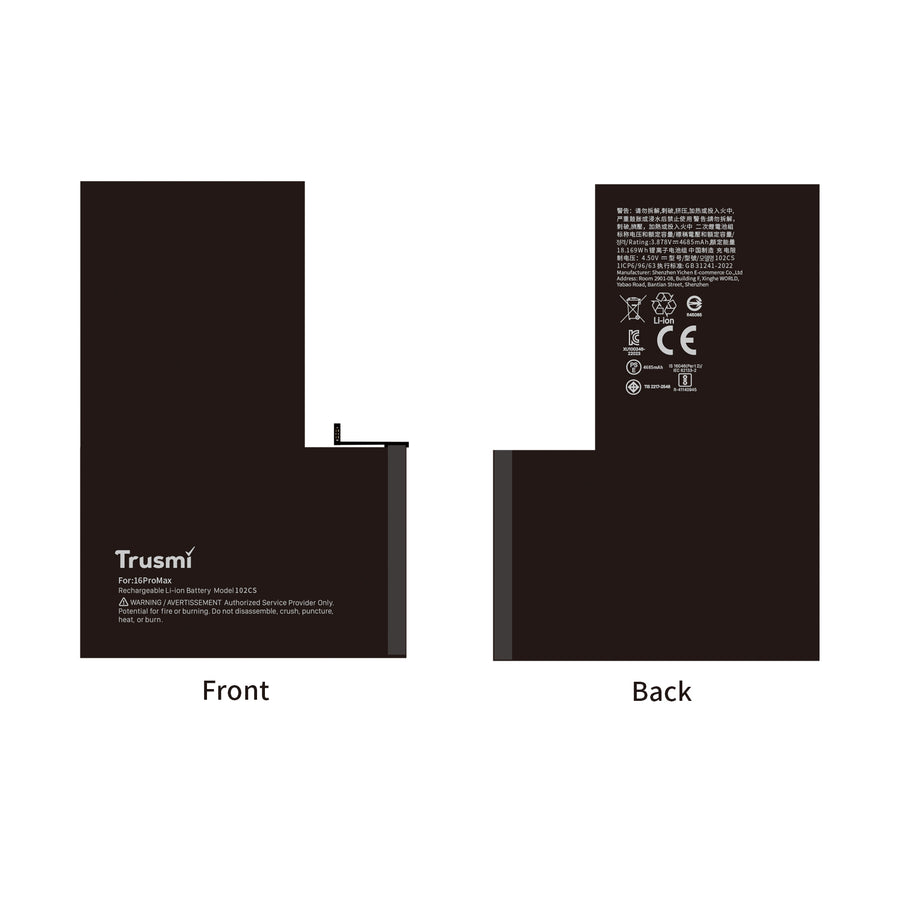 iPhone 16 Pro Max Batterij OEM Diagnostic